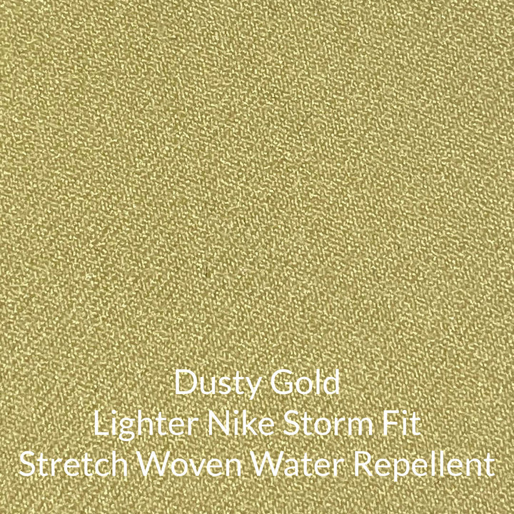 dusty gold lighter nike storm fit stretch woven water repellent fabric