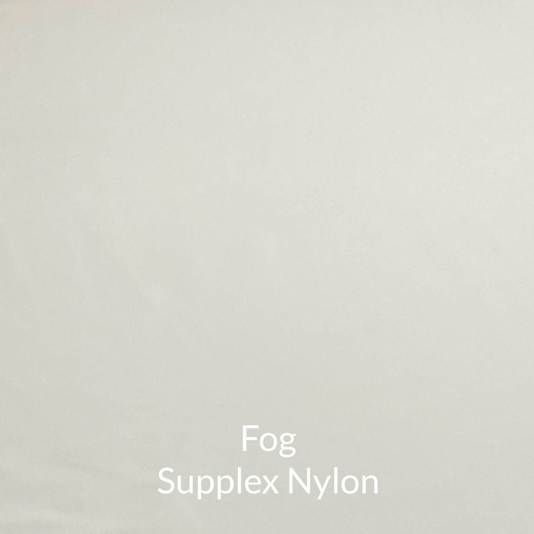 fog pale grey supplex nylon woven fabric