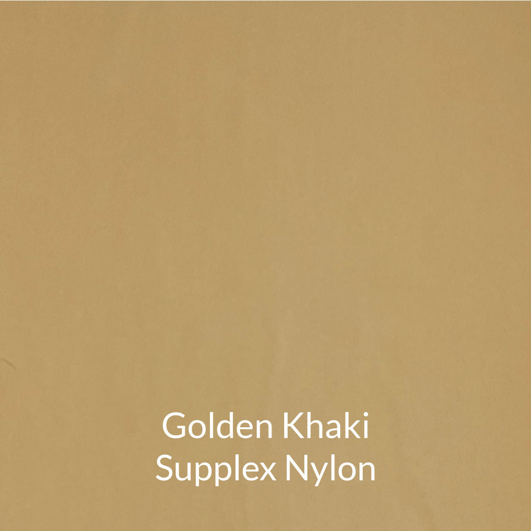 golden khaki supplex nylon fabric