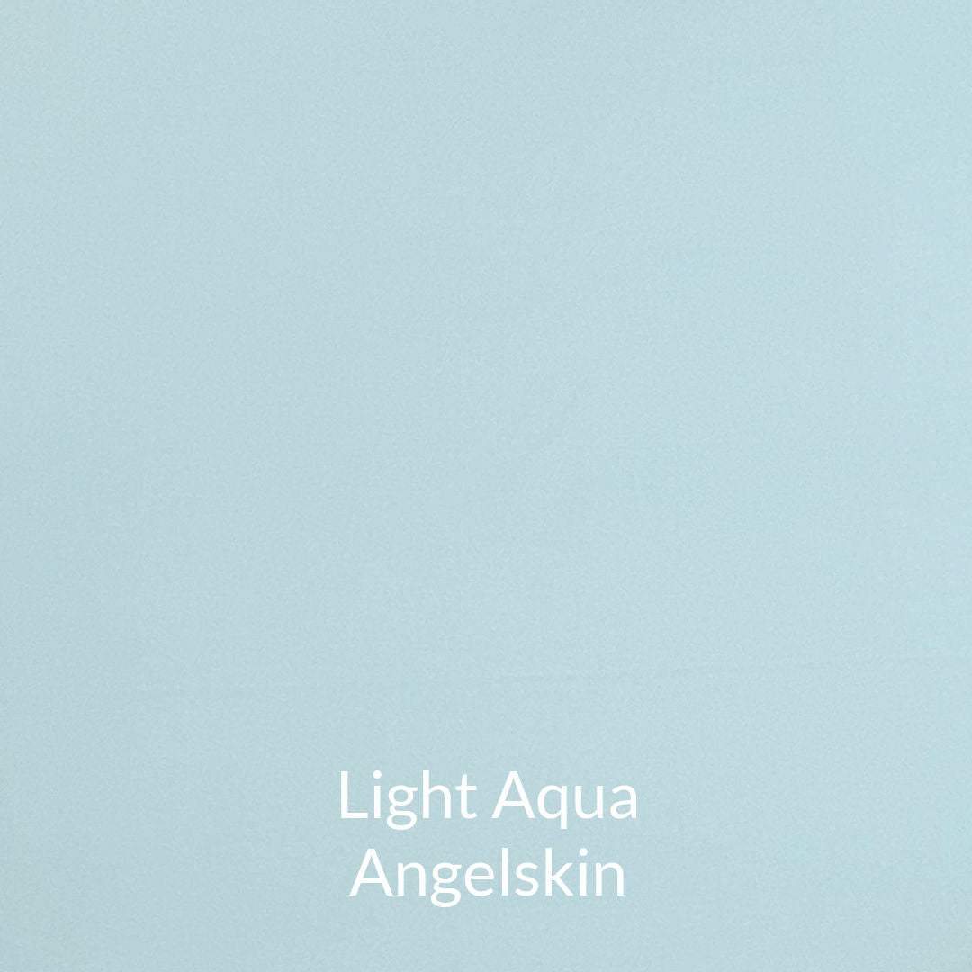 light aqua angelskin fabric