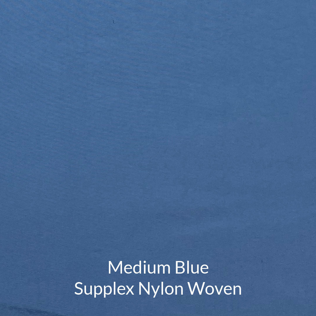medium blue supplex nylon woven fabric