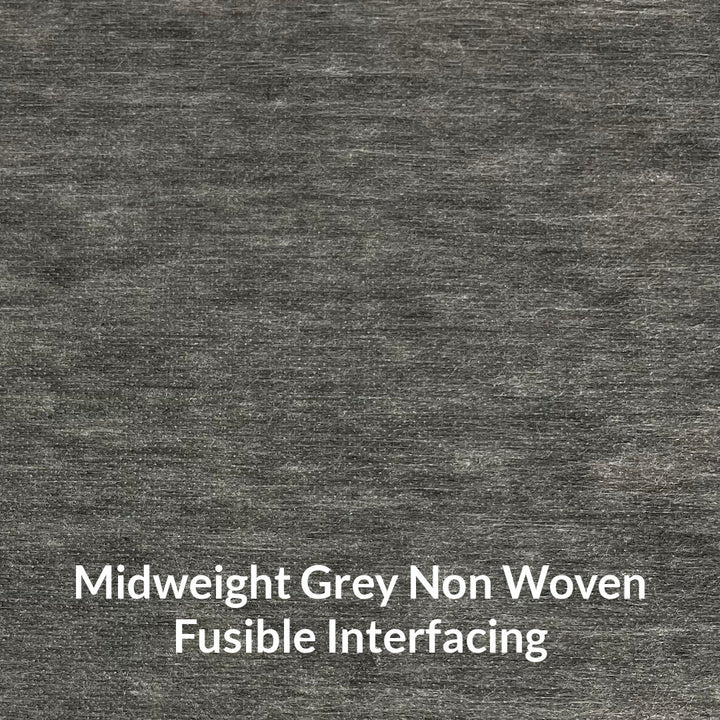 midweight grey non woven fusible interfacing