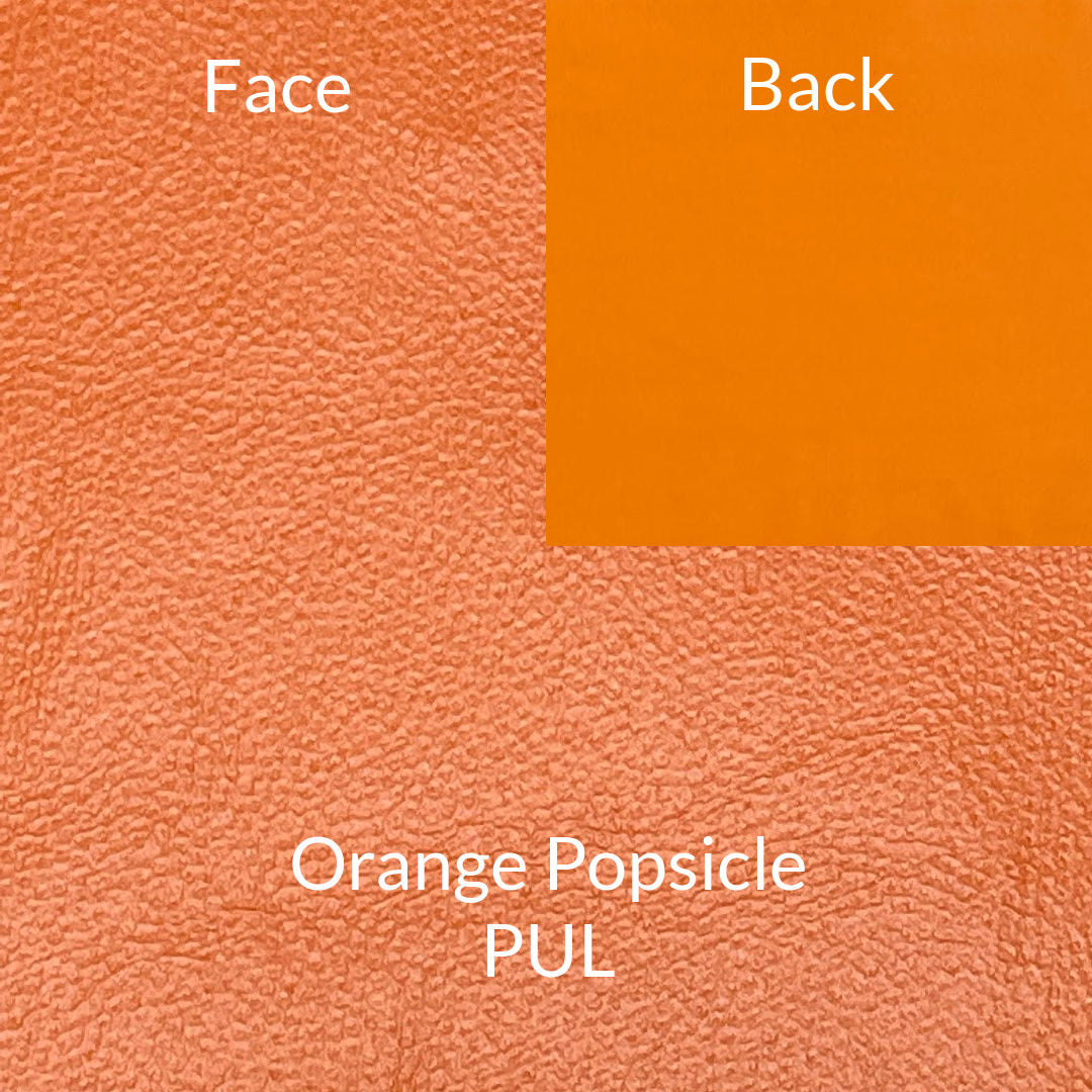 light orange polyurethane laminated fabric with stretch