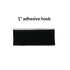 black 1 inch adhesive hook velcro by the yard