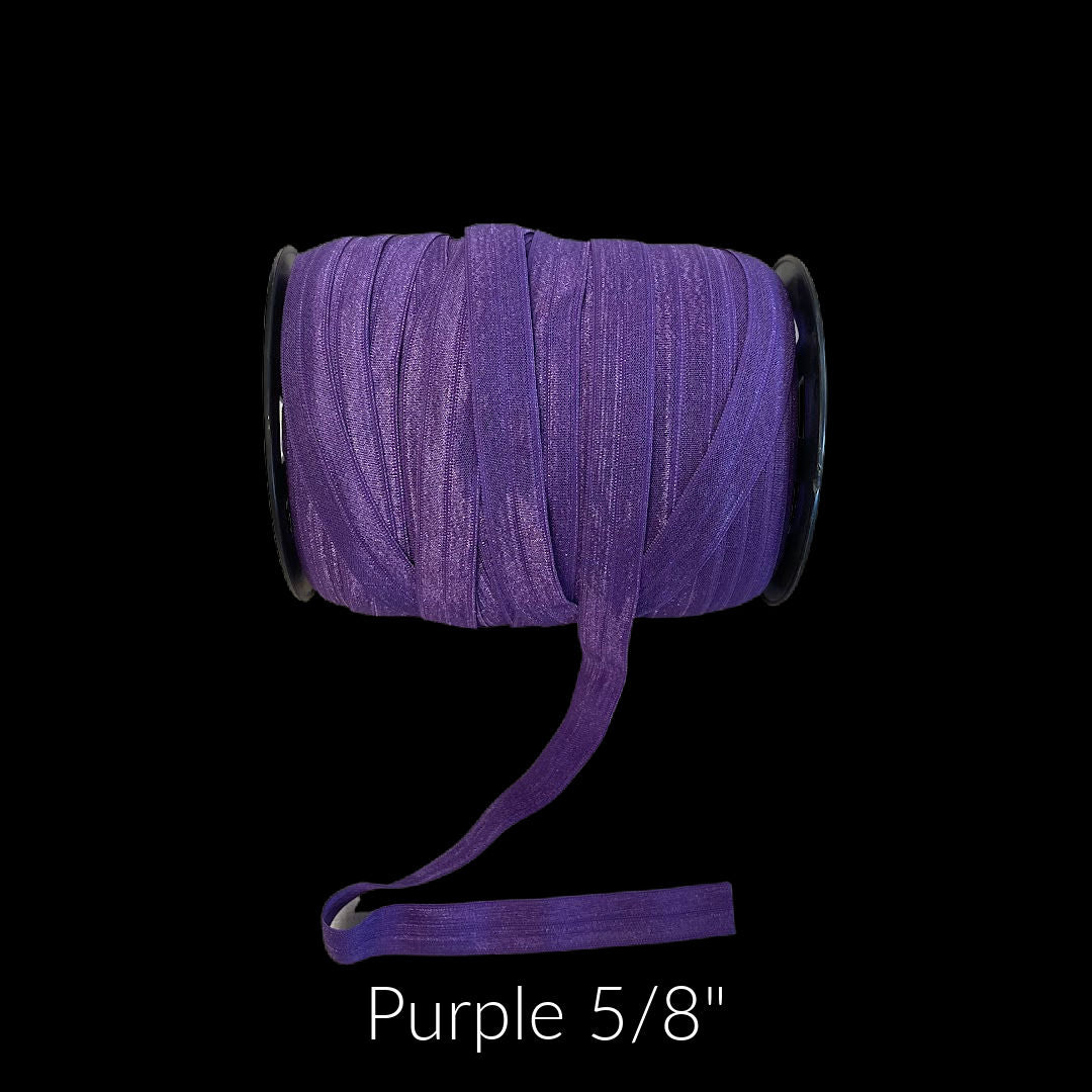 purple fold over elastic