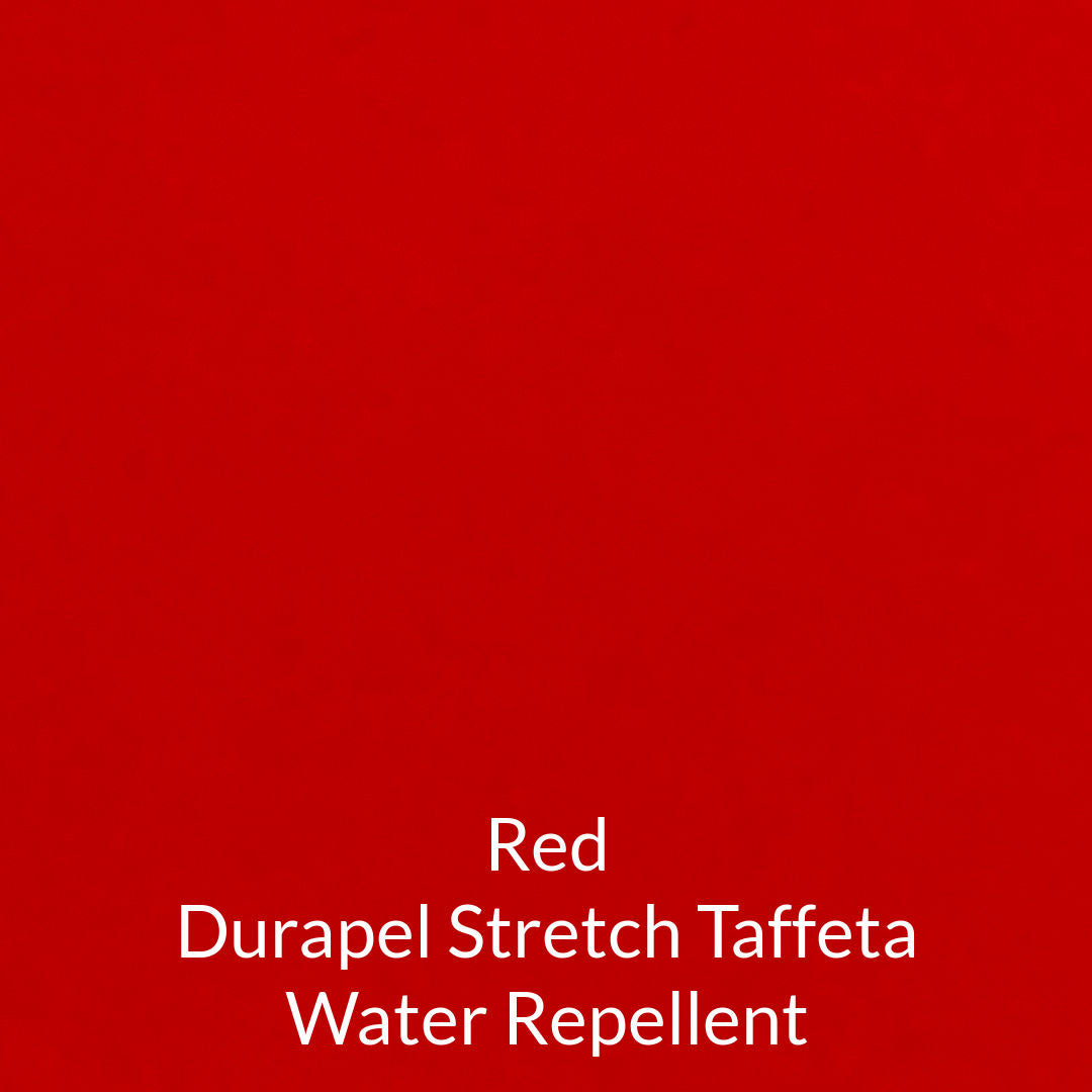 red durapel stretch taffeta woven water repellent fabric