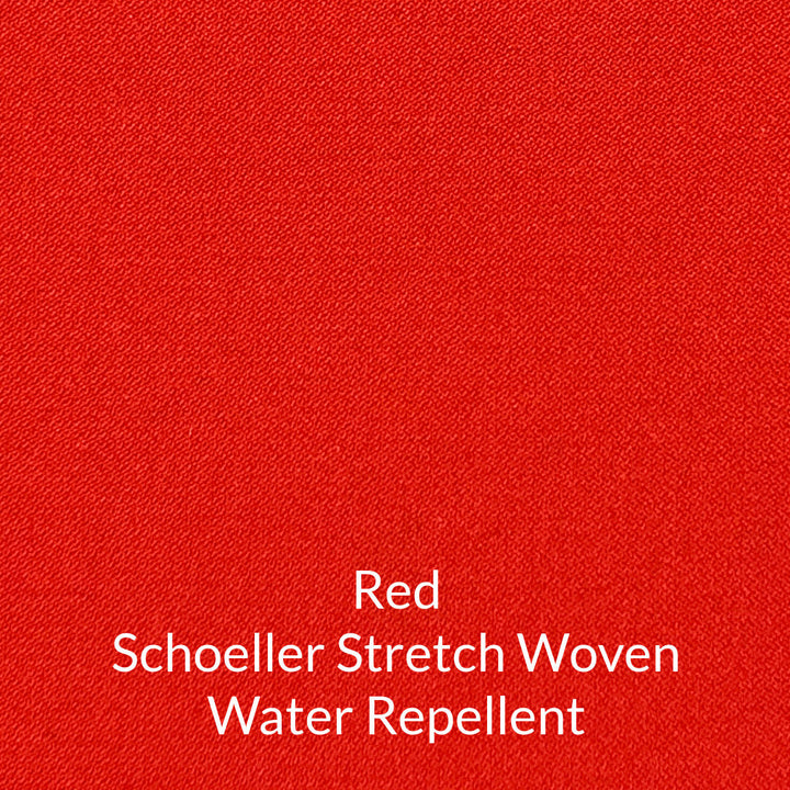 red schoeller stretch woven water repellent fabric
