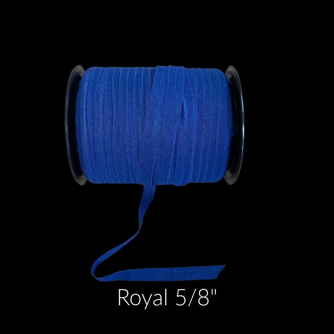royal blue fold over elastic
