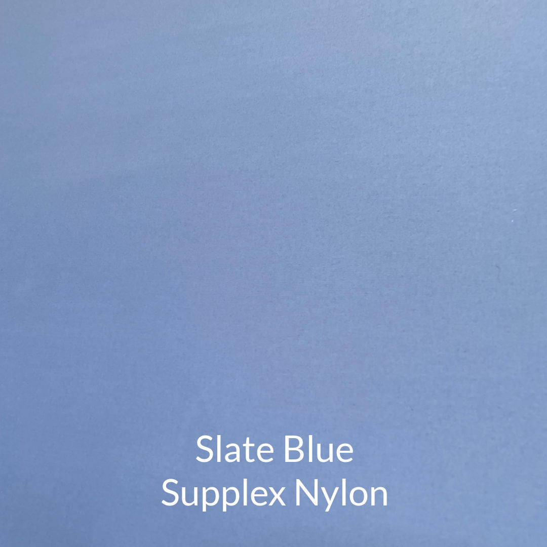 slate lighter blue supplex nylon fabric
