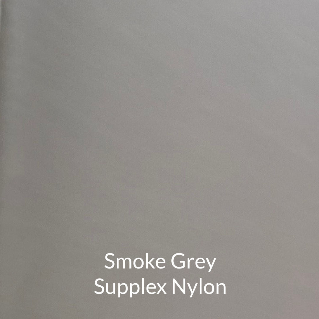 smoke medium grey supplex nylon fabric
