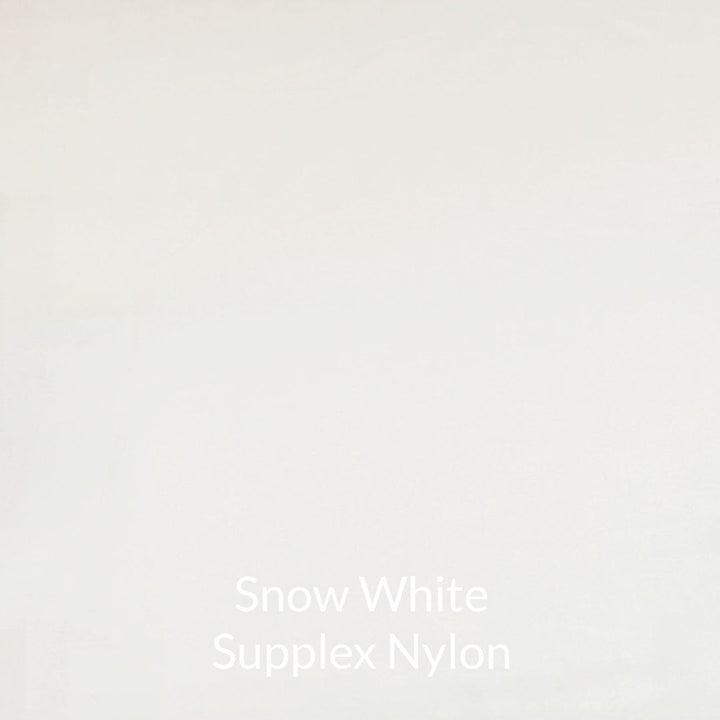 snow white off white supplex nylon fabric