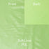 pale lime green polyurethane laminated fabric with stretch