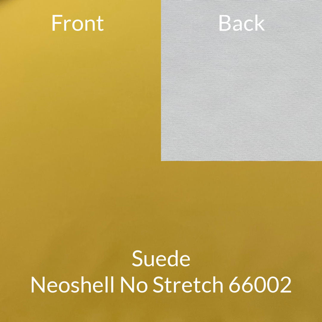 suede brown yellow neoshell no stretch fabric
