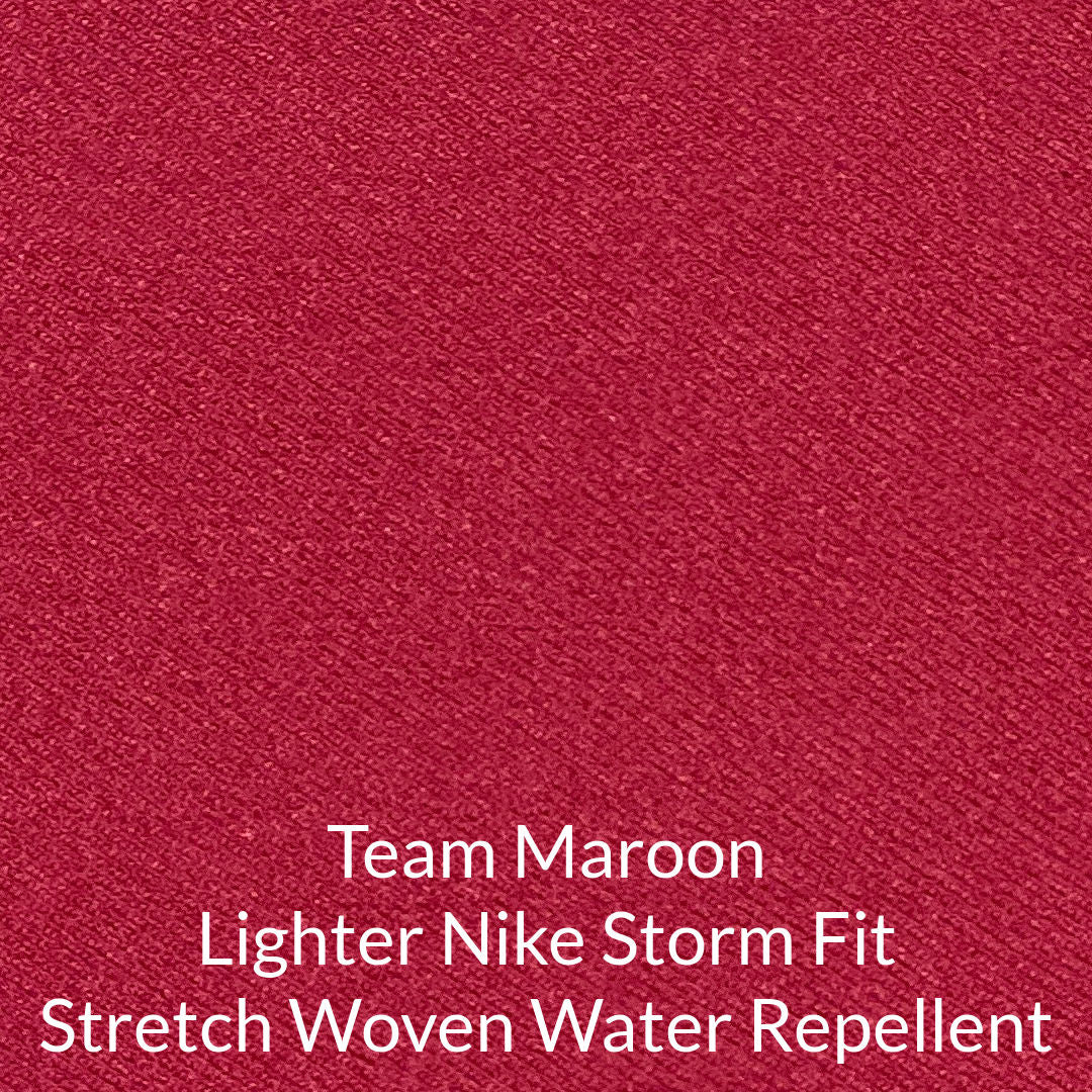 team maroon nike storm fit stretch woven water repellent fabric