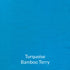 Deep Turquoise Blue Bamboo French Terry Fabric