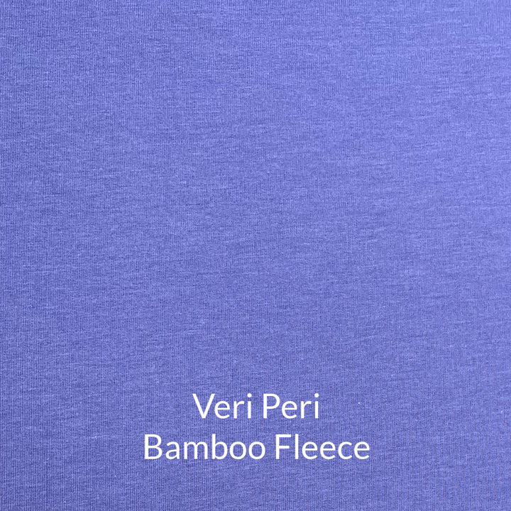 Very Periwinkle Purple Toned Bamboo Fleece Fabric
