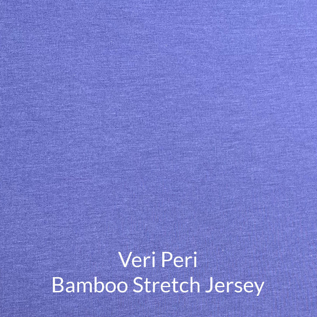 Very Periwinkle Purple Toned Bamboo Stretch Jersey Knit Fabric