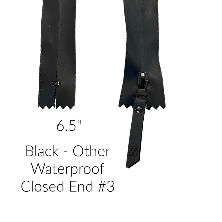 Waterproof 3 Coil Nylon Closed Zipper