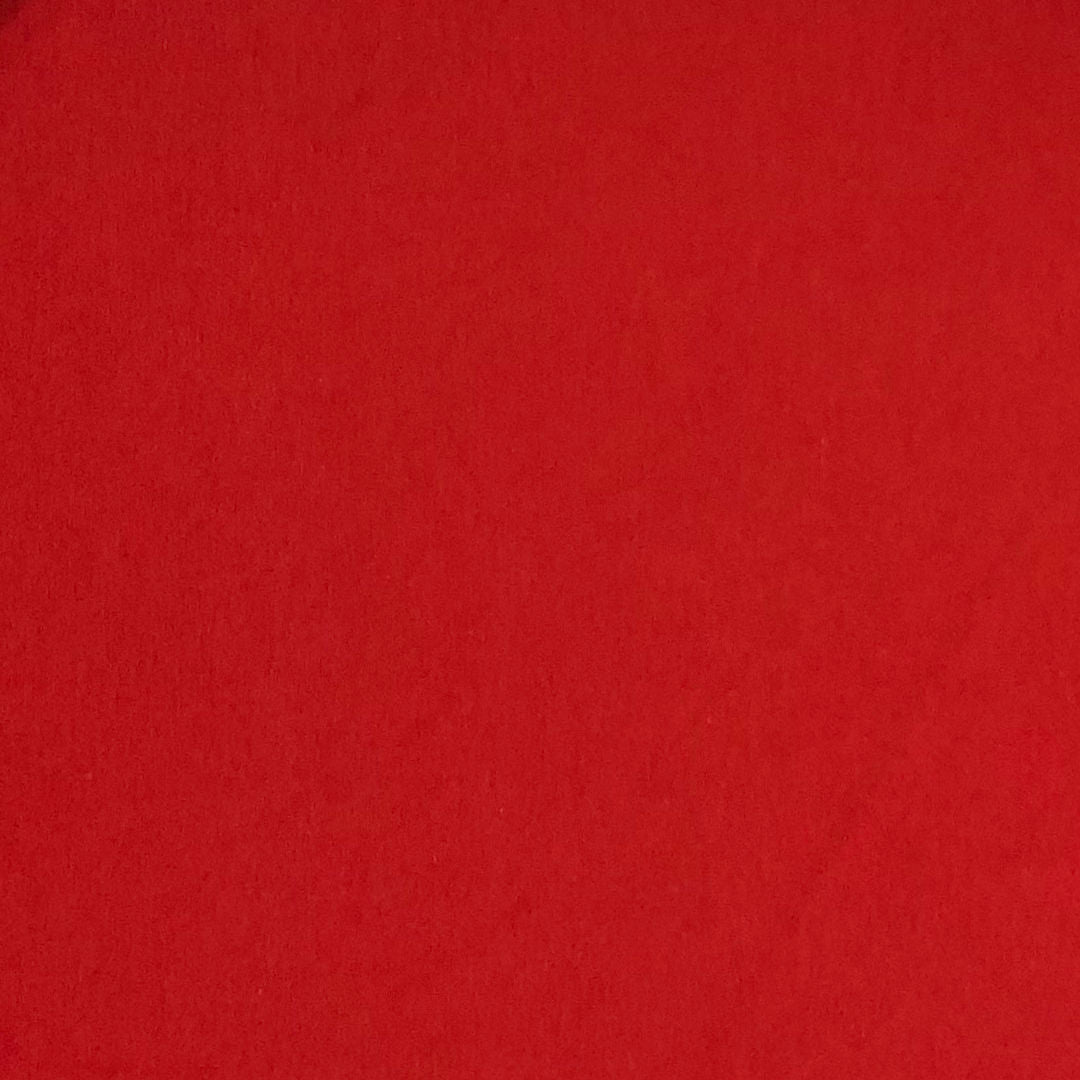 Bamboo french terry fabric in chilli red