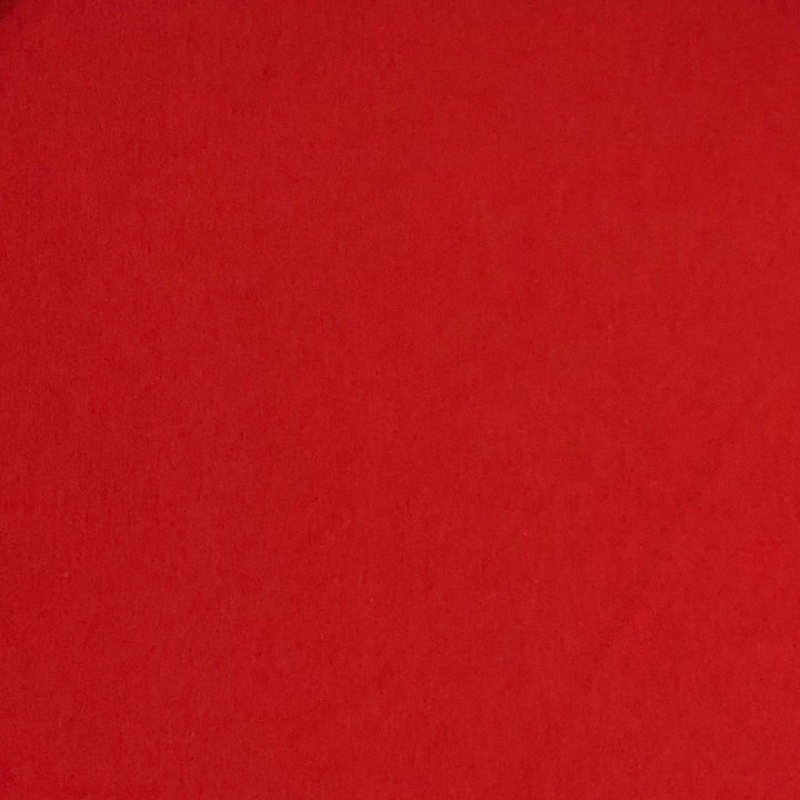 Bamboo french terry fabric in chilli red
