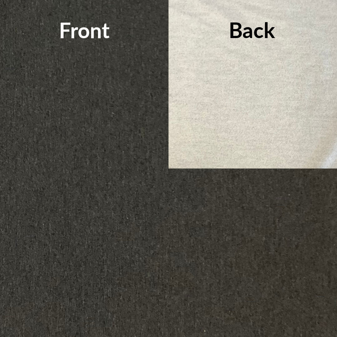 Bamboo fleece in charcoal mix with a light natural colour fleece back