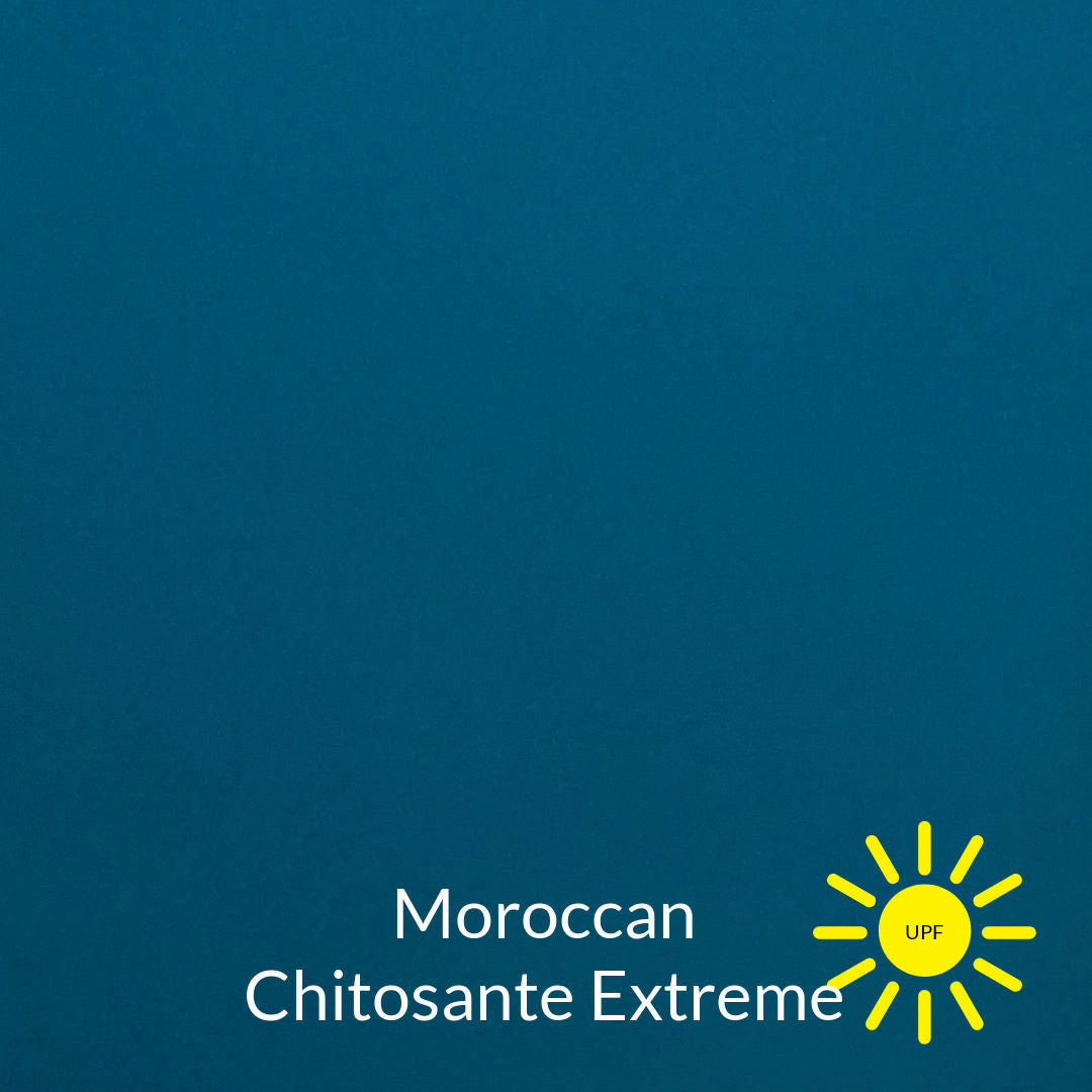 moroccan teal blue chitosante extreme antimicrobial fabric