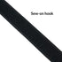 sew-on black hook velcro tape by the yard