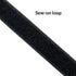 sew-on black loop velcro tape by the yard